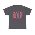 Cats Rule T-Shirt ~ Radiate Your Love For Cats With This Beautiful Floral Pattern Cat Lover Tee