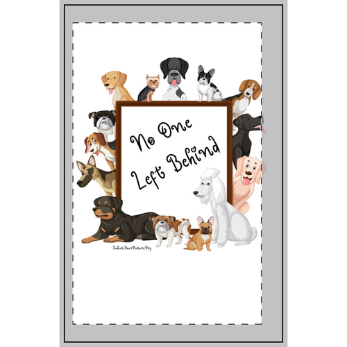 Dotted Spiral Notebook — "No One Left Behind" Dog Rescue Journal